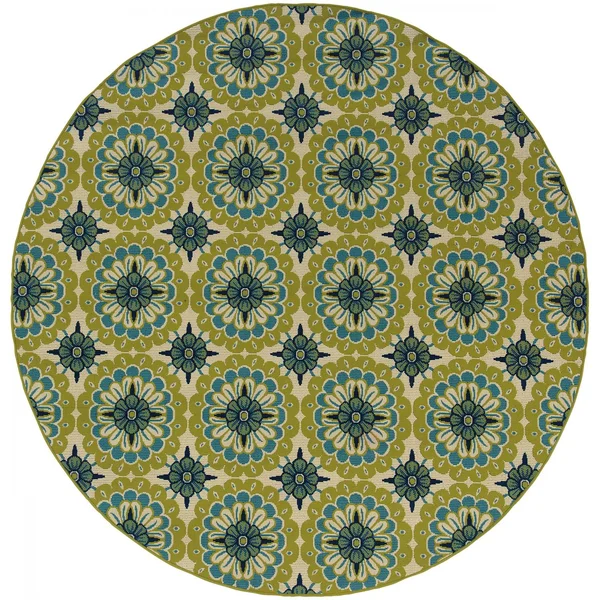 Oriental Weavers Caspian 7.83 Ft. Round Indoor/Outdoor Rug - 8328W
