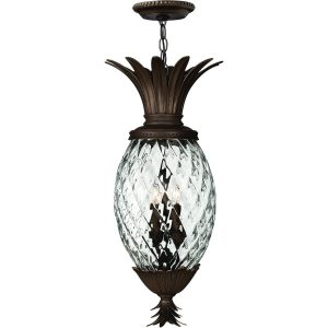 Hinkley Lighting Plantation Four Light 29-Inch Outdoor Hanging Lantern - Copper Bronze - 2222CB