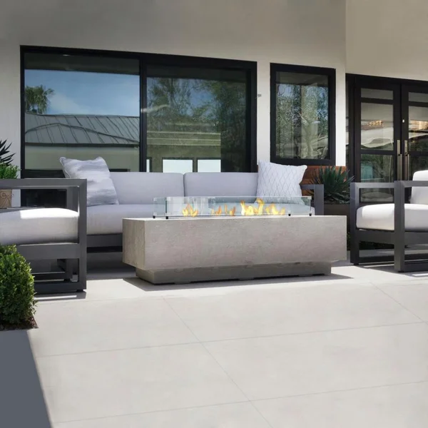 Redondo 4 Pc Aluminum Fire Pit Seating Set in Slate/Cast Silver by Sunset West