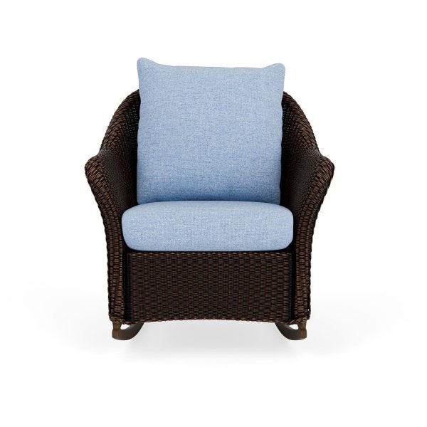 Weekend Retreat Lloyd Loom Rocking Chair in Mink/Demo Skyway by Lloyd Flanders