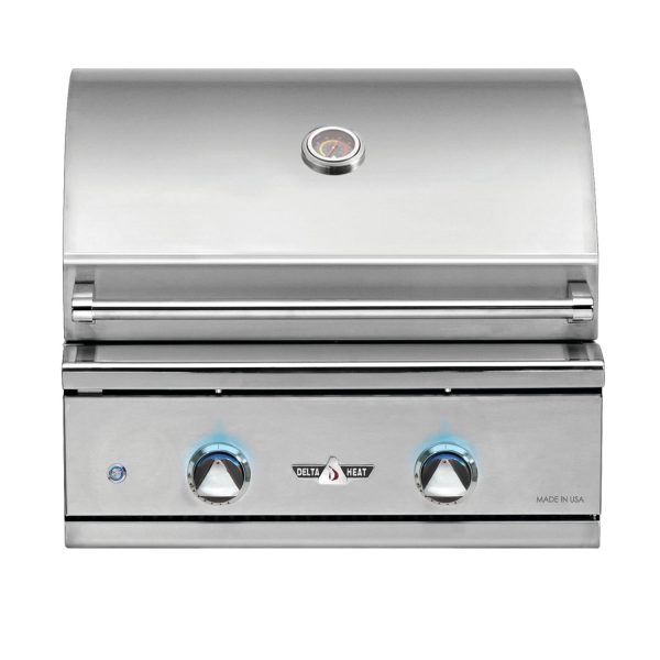 Delta Heat 26-Inch 2-Burner Built-In Natural Gas Grill - DHBQ26G-DN