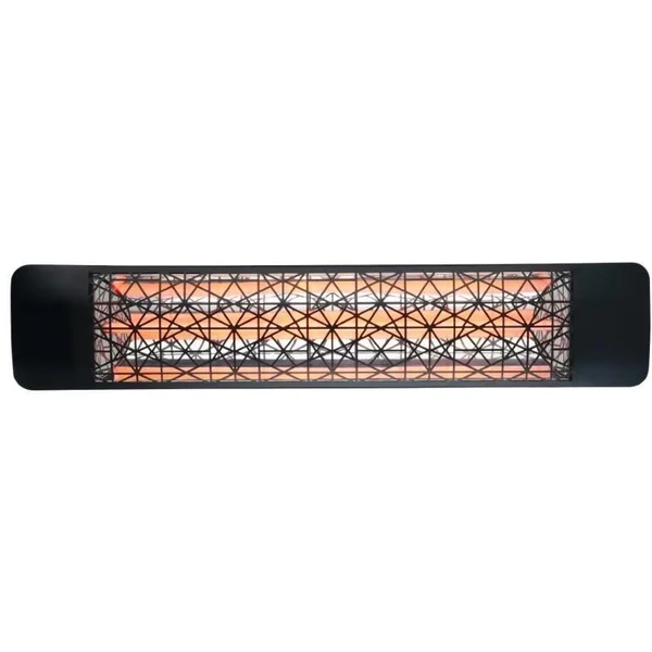 Eurofase Astra Series 39 Inch 2500 Watt Single Element Marine Grade 240V Electric Patio Heater in Black - EF25240B4