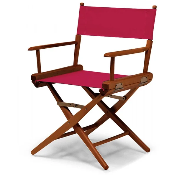 World Famous Dining Height Director Chair By Telescope Casual - Walnut/Red