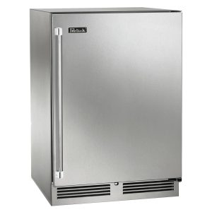 Perlick 24-Inch Signature Series Stainless Steel Outdoor Wine Reserve w/ Door Lock - Right Hinged - HP24WO-4-1RL