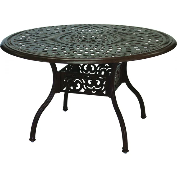 Series 60 48 Inch Cast Aluminum Dining Table by Darlee