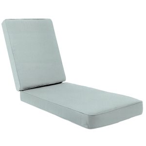 Sunbrella Canvas Spa Extra Long Outdoor Replacement Chaise Lounge Cushion W/ Piping By BBQGuys Signature