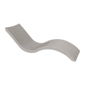 Signature Polyresin In Pool Chaise Lounge in Sandstone by Ledge Lounger
