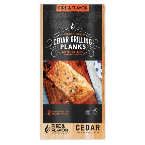 Fire & Flavor 11-Inch Cedar Grilling Planks - 2 Pack - FFPD192
