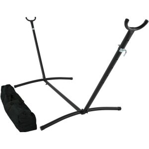 Ultimate Patio Brazilian Portable Hammock Stand w/ Carrying Case - Black