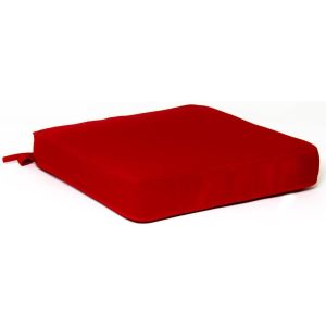 Sunbrella Canvas Jockey Red Extra Large Outdoor Replacement Seat Cushion W/ Knife Edge By BBQGuys Signature