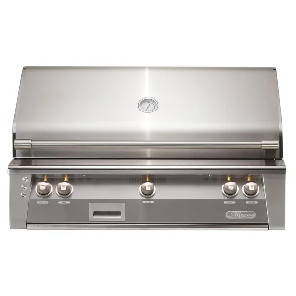 Alfresco ALXE 42-Inch Built-In Natural Gas Grill With Rotisserie in Signal Gray - ALXE-42-NG-S7004