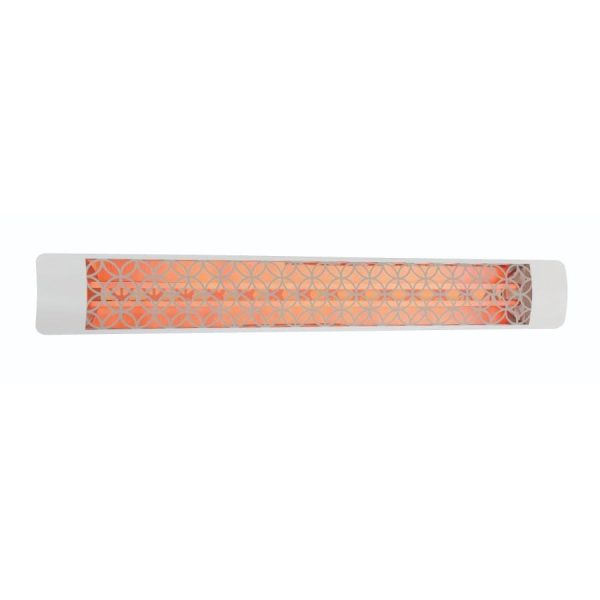 Eurofase Clover Series 61-Inch 6000 Watt Dual Element 240V Electric Infrared Patio Heater In White - EF60240W2