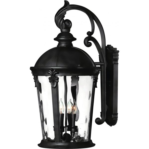 Hinkley Lighting Windsor Four Light 26-Inch Outdoor Wall Light - Black - 1899BK
