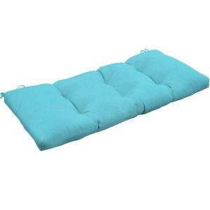 Sunbrella Canvas Aruba Large Outdoor Replacement Bench Cushion By BBQGuys Signature