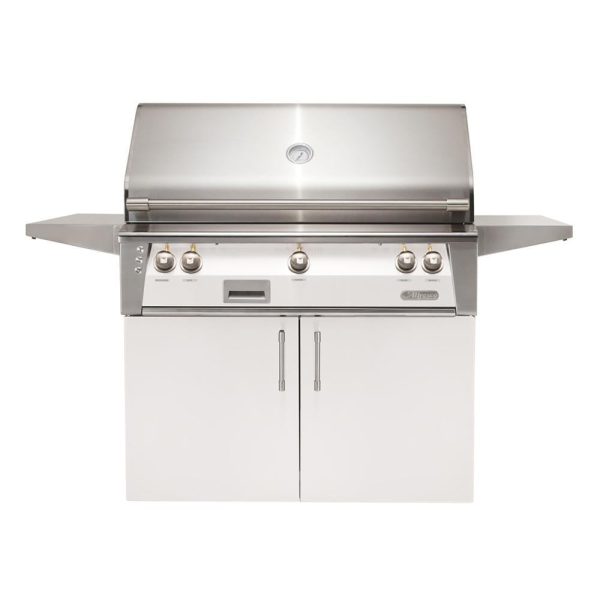 Alfresco ALXE 42-Inch Freestanding Propane Grill With Rotisserie in Signal White Gloss - ALXE-42C-LP-S9003