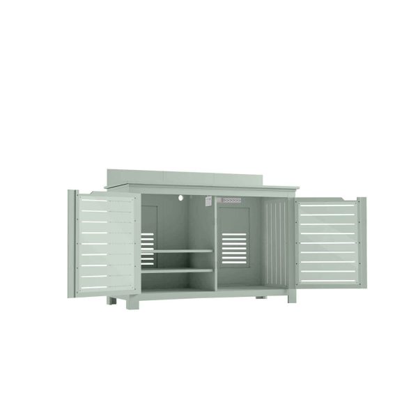 Ledge Lounger Mainstay Rectangle Bar Credenza  - Sage Green