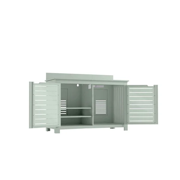 Ledge Lounger Mainstay Rectangle Bar Credenza - Sage Green