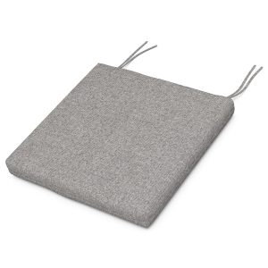POLYWOOD Outdoor Seat Cushion - 17.5 X 20-Inch - Grey Mist