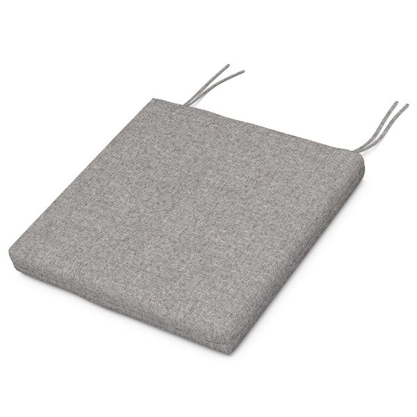 POLYWOOD Outdoor Seat Cushion - 17.5 X 20-Inch - Grey Mist