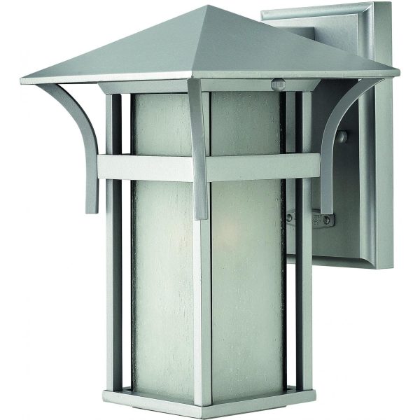 Hinkley Lighting Harbor One Light 11-Inch Outdoor Wall Light - Titanium - 2570TT