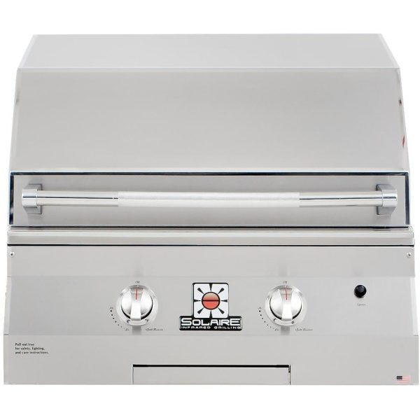 Solaire 27 Inch Deluxe Built-In All Convection Natural Gas Grill - SOL-IRBQ-27GXL-NG
