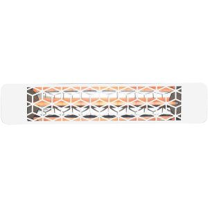 Eurofase Stella Series 39 Inch 2500 Watt Single Element Marine Grade 277V Electric Patio Heater in White - EF25277W6