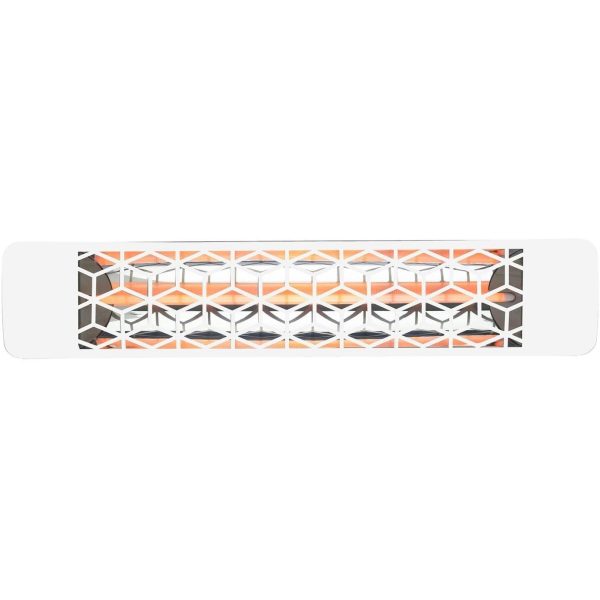 Eurofase Stella Series 39 Inch 2500 Watt Single Element Marine Grade 240V Electric Patio Heater in White - EF25240W6