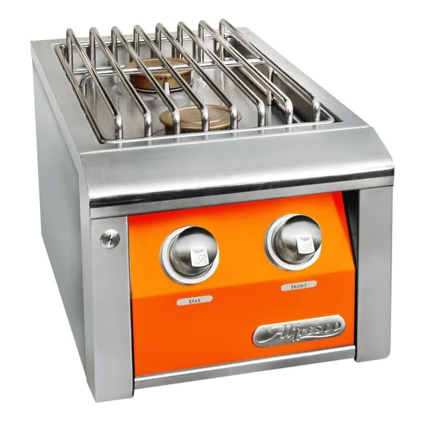 Alfresco Natural Gas Double Side Burner For Freestanding Grills in Luminous Orange - AXESB-2C-NG-S2005
