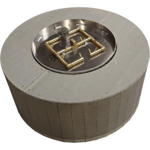 42 Inch Round Brass Natural Gas Fire Pit Enclosure in by Warming Trends