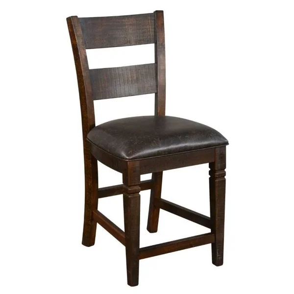 Homestead Collection Cushioned Counter Height Ladderback Side Chair