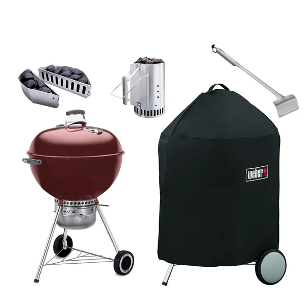 Weber 22-Inch Kettle Ultimate Bundle - Crimson