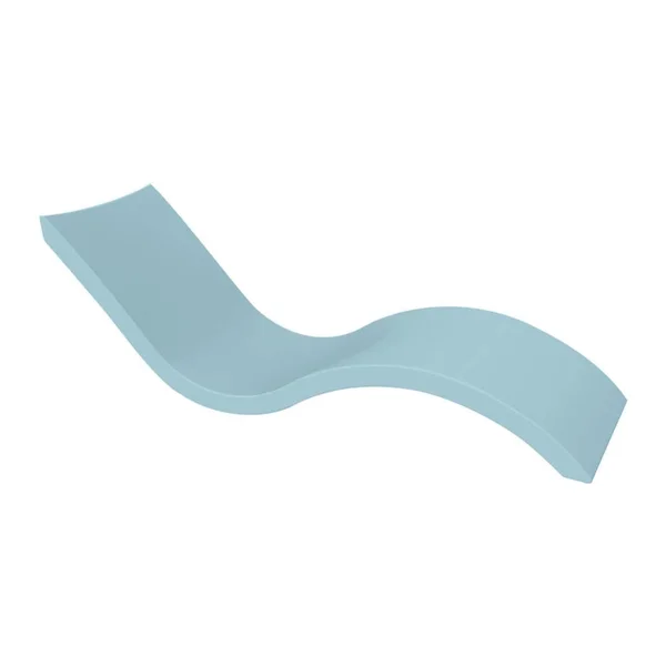 Signature Polyresin In Pool Chaise Lounge in Frost by Ledge Lounger