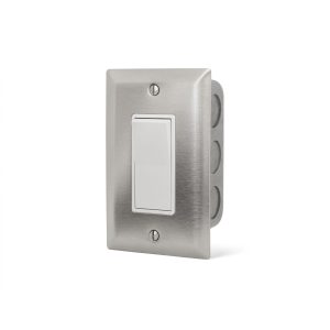 Infratech Single On/Off Wall Plate Switch And Gang Box - 14-4400