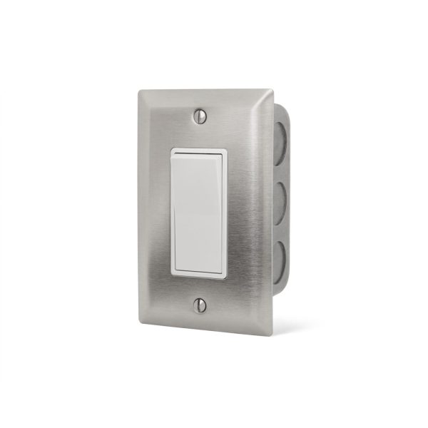 Infratech Single On/Off Wall Plate Switch And Gang Box - 14-4400