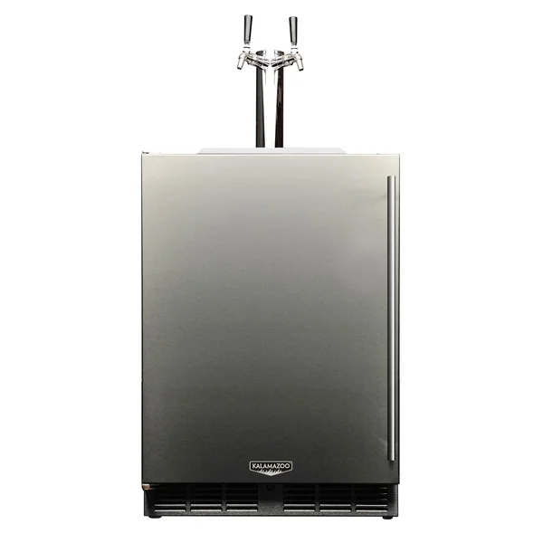 Kalamazoo Signature 24 Inch Refrigerated Keg Tapper - Left Hinge - Lock - 2 Tap - K-HP24TO-4-1LL-2-S4
