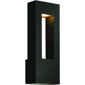 Hinkley Lighting Atlantis Two Light 16-Inch LED Dark Sky Outdoor Wall Light - Satin Black - 1648SK-LED