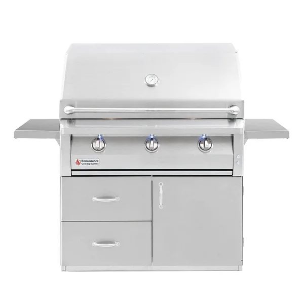 American Renaissance Grill by RCS 42-Inch 3-Burner Freestanding Natural Gas Grill - ARG42