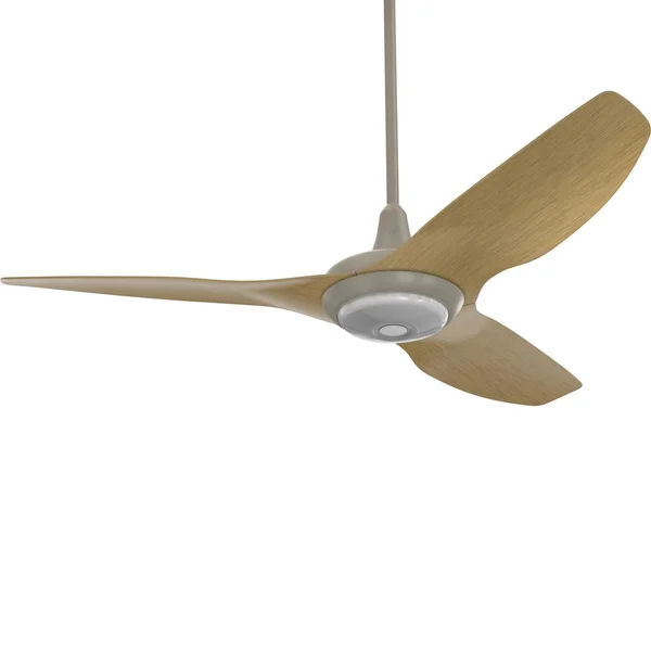 Big Ass Fans 52-Inch Haiku Ceiling Fan Universal Mount W/32-Inch Downrod & Downlight in Satin Nickel/Caramel - MK-HK4-042506A470F504G10I32S2