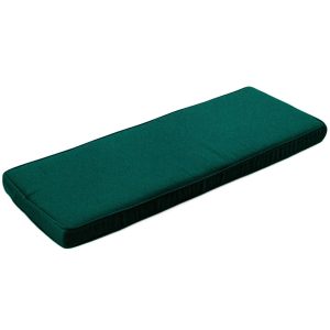 Sunbrella Canvas Forest Green Large Outdoor Replacement Bench Cushion W/ Piping By BBQGuys Signature