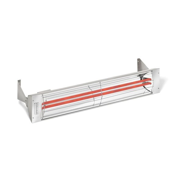 Infratech WD-Series 33-Inch 3000W Dual Element Electric Infrared Patio Heater - 277V - Stainless Steel - WD3027SS