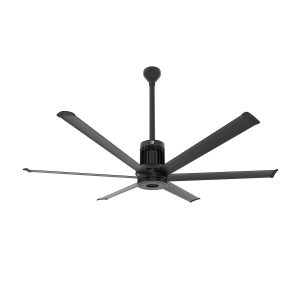 Big Ass Fans 96-Inch i6 Ceiling Fan Universal Mount W/12-Inch Ext Tube & LED in Black - MK-I61-081906A728I12S2