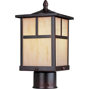 Maxim Coldwater One Light 12-Inch Outdoor Post Light - Burnished - 4055HOBU