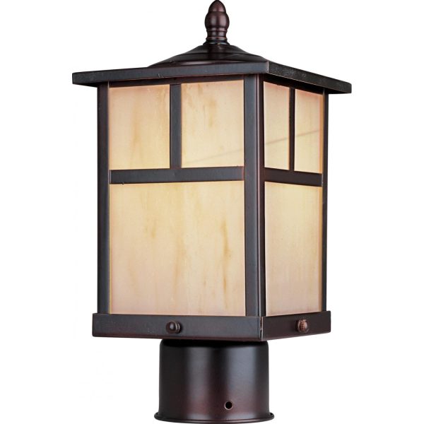 Maxim Coldwater One Light 12-Inch Outdoor Post Light - Burnished - 4055HOBU