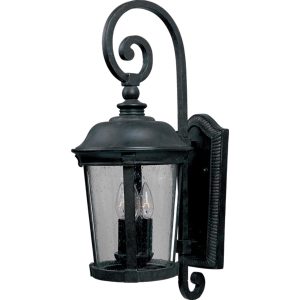 Maxim Dover DC Three Light 24-Inch Outdoor Wall Light - Bronze - 3024CDBZ