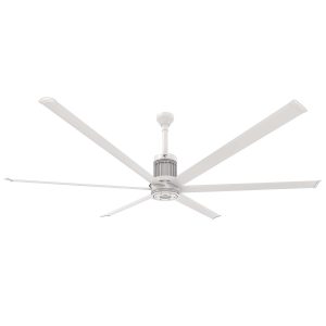 Big Ass Fans 96-Inch i6 Ceiling Fan Universal Mount W/12-Inch Ext Tube & LED in White - MK-I61-081906A729I12S2