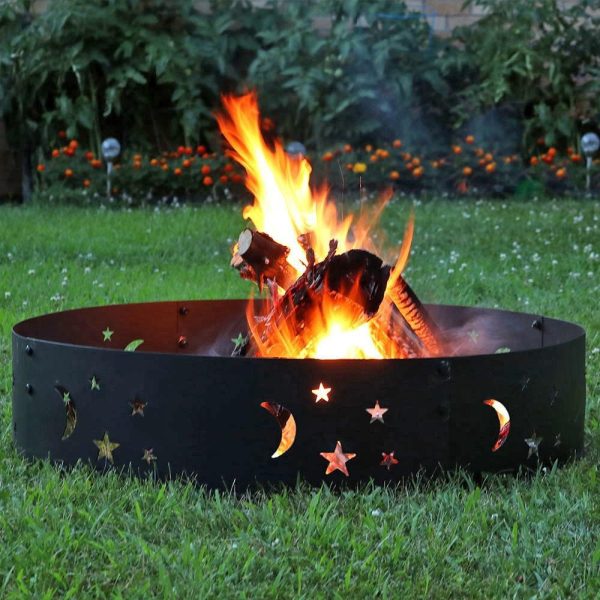 36 Inch Round Steel Wood-Burning Fire Pit in by Ultimate Patio