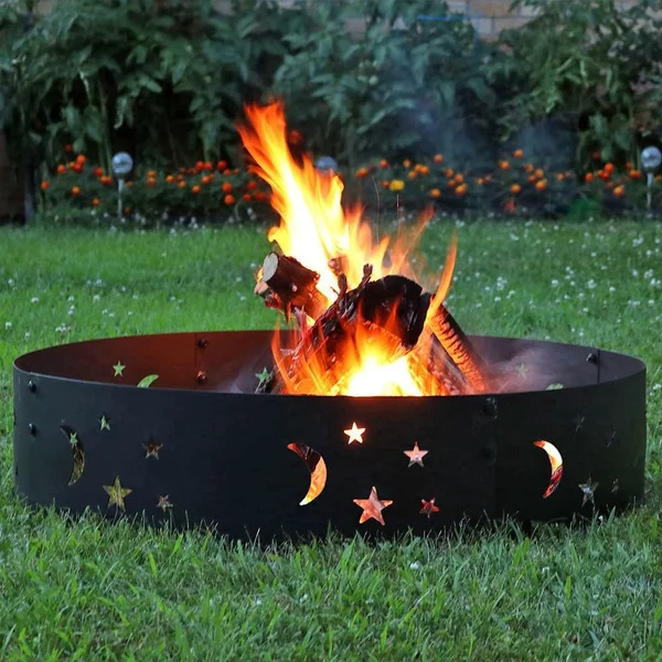 36 Inch Round Steel Wood-Burning Fire Pit in by Ultimate Patio