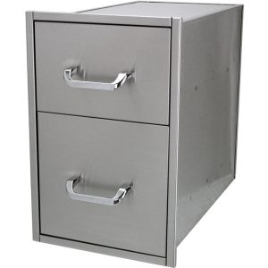 Solaire 14 Inch Extra Deep Double Access Drawer - SOL-2D14D