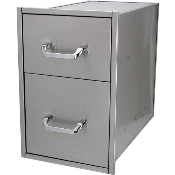 Solaire 14 Inch Extra Deep Double Access Drawer - SOL-2D14D