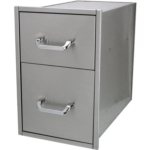 Solaire 14 Inch Double Access Drawer - SOL-2D14S